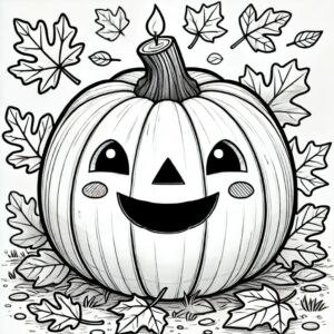 Coloriage halloween citrouille