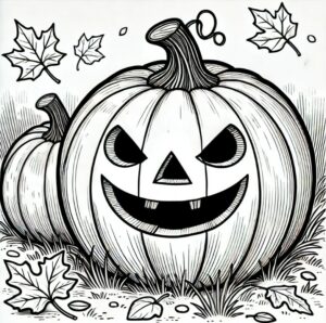 Coloriage halloween citrouille